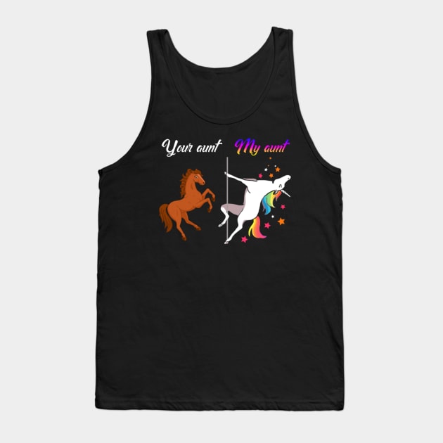 Your aunt my aunt Unicorn- Tank Top by Xizin Gao